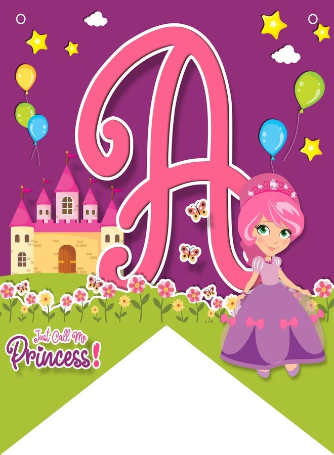 Klassik Princess Theme Happy Birthday Banner with Ribbon|Made in India|Decorate Your Birthday Party - Image 2